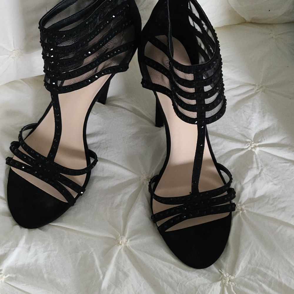 Black High Heel Sandals